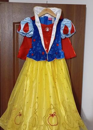 Платье белоснежка 5/6 лет