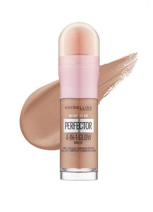 Тональна основа 4 в 1 з ефектом сяйва maybelline new york instant perfector glow 00 fair light, 20 мл
