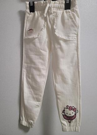 Утеплені спортивні штани джоггери 116 см з hello kitty
