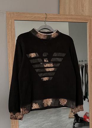 Худи emporio armani real tree custom  кофта толстовка свитер свитшот реглан