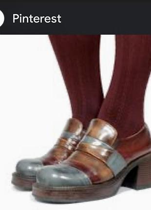 Шкіряні вінтажні броги