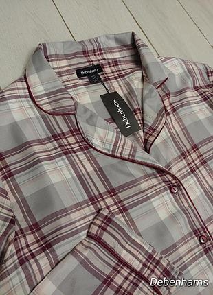 Новая рубашка пижамная женская фланель от debenhams