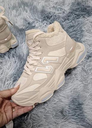 Женские зимние кроссовки под реплику new balance