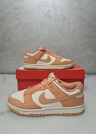 Кроссовки женские nike dunk low white/peach hj7673-003 40 размер