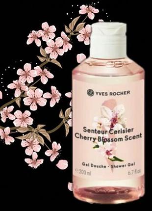 Парфюмерный гель для душа вишневый цвет, 200 мл из серии la collection eaux fraèches ив роше