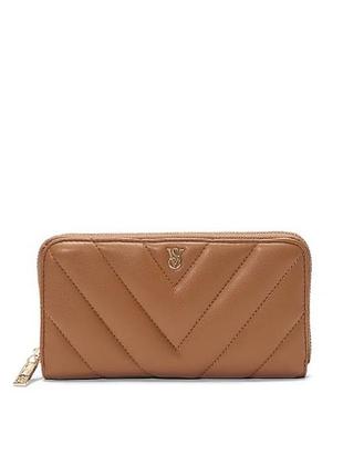 Гаманець victoria's secret large wallet with zip brown