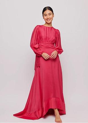 Ella&ill m нова рожева шовкова сукня