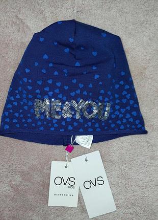 Шапка тоненькая ovs на 4-8 лет