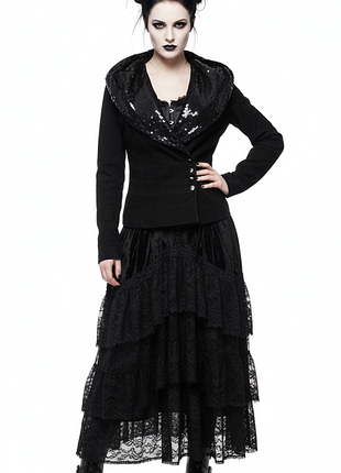 Готическая замшевая куртка с шляпой готика натуральная замша италия капюшон