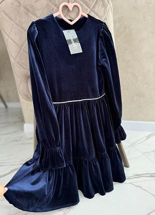 Платье велюр на девочку