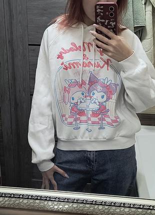 Свитшот на утеплении женский оверсайз