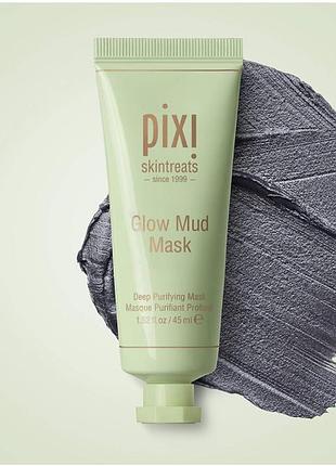 Глибоко очищуюча глиняна маска для обличчя з ефектом сяяння pixi beauty glow mud mask