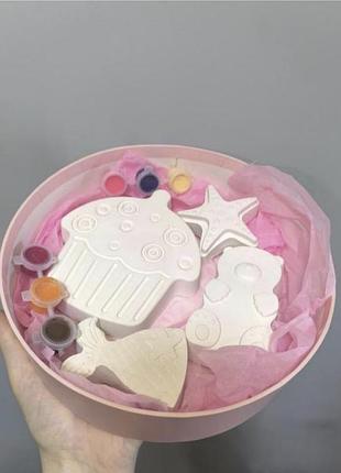 Отдам набор для творчества, гипсовые фигурки раскраска