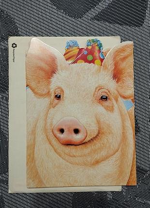 Цікаві листівки із зображенням тварин 
із конвертом