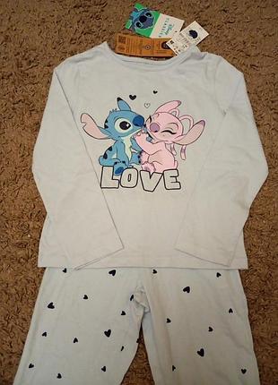 Нова піжама kiabi disney 116см стіч