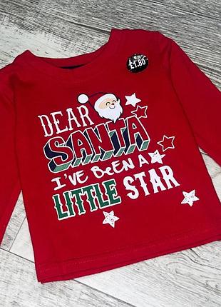 Реглан рождественский/новогодний primark 9-12мис