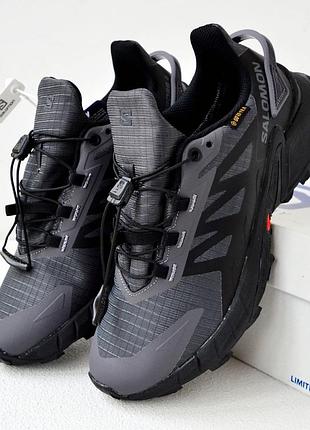 Salomon supercross 4 gray black чорні з сірим, термо якість люкс😇😍🔥