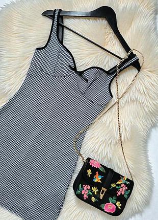 Базова сукня платье базовое сукня платье гусинная лапка сукня стильна сукня