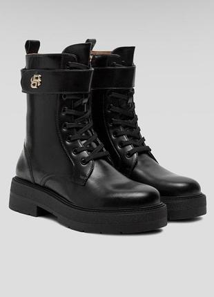 Шкіряні боти hugo boss