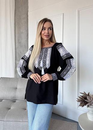 Рубашка в черном цвете