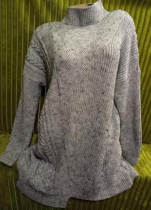 Теплющее пушистое платье свитером.пог65см.оверсайз.