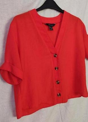 Блуза вкорочена оверсайз  new look роз. 42