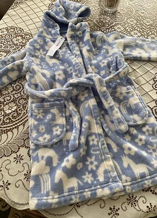 Дитячий теплий халат 4-5 років