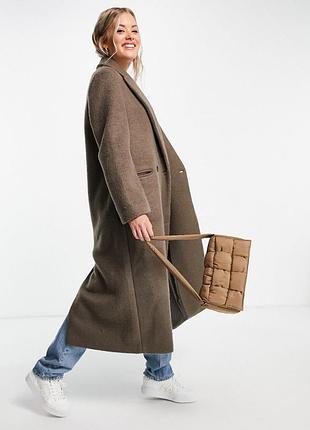 Тепле стильне максі пальто asos