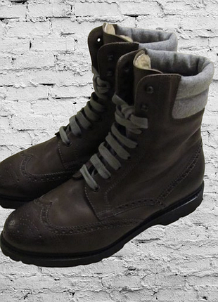 Dirndl & bua мужские кожаные ботильоны paniolo на овчине (австрия)