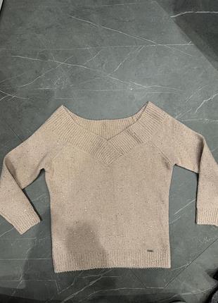 Светр mohito з голими плечіми новий