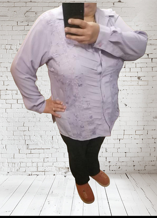 Сорочка бузкова батал