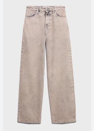Джинси палаццо рожевий беж h&m р.134