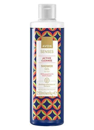 Гель для душу для чоловіків avon «енергія чемпіона», 250 мл