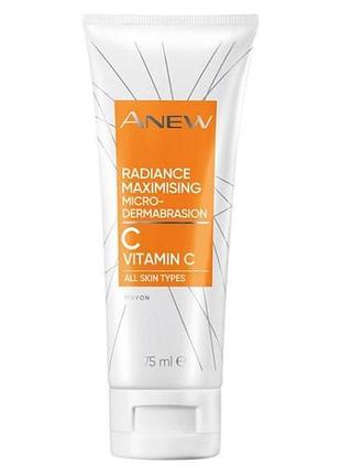 Пилинг-скраб для лица с витамином с avon anew «максимальное сияние»
