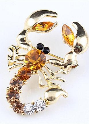 Брошка скорпіон жіноча