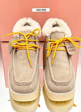 Черевики miu miu зимові