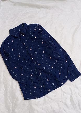 Рубашка рубашка новогодняя р. 128