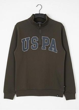 Кофта зіп polo ralph lauren хакі l