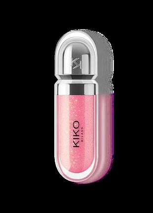 Блеск для губ kiko milano 3d hydra lipgloss - 26 (sparkling hibiscus pink) 6,5 мл.