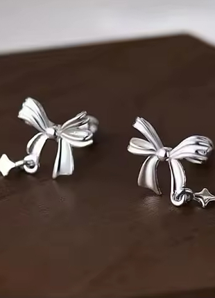 Чудові сережки y2k бант зірка підвіска