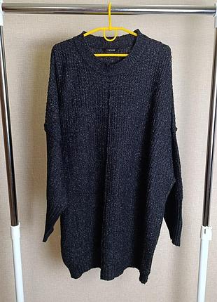 Свитер женский удлиненный, батал, размер 58-60