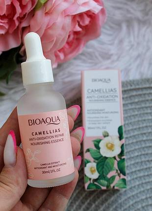 Сыворотка для лица с камелией bioaqua camellias anti-oxidation nourishing essence
