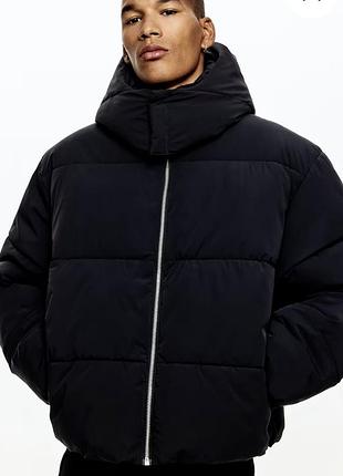 H&m пухова курточка в l розмірі чоловіча