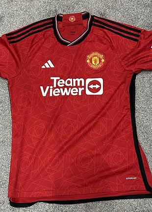 Оригінальна футболка manchester united adidas 2023 | teamviewer