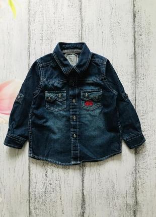 Крута джинсова сорочка tu 1-1,5 року