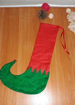 Набір новорічних різдвяних панчох чохлів для столу або стільця фірма elves behavin' badly великобританія новорічний декор