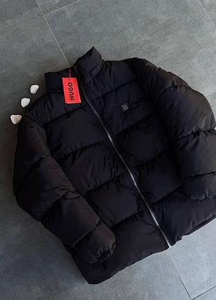 Мужская зимняя куртка с капюшоном hugo boss