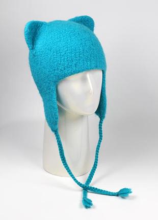 Вовняна шапка кішка