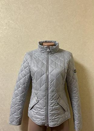 Barbour international куртка стьобана світло сіра xs/s