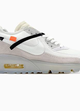 Off white x nike air max 90 gpx white офф вайт найк еір макс 90 гпх вайт акція